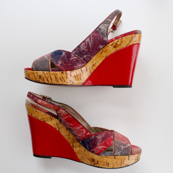kenzie Shoes - kenzie Wedge Open-Toe Sandal | Size 7